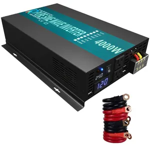 Wechselrichter Wzellb Home Power Supply 12V DC Đến 120V AC 60Hz 4KW 4000 Watt Off Grid Tinh Khiết Sine Wave Inverter Biến Tần Năng Lượng Mặt Trời