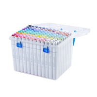 STA 168 couleurs Art marqueur ensemble double pointe brosse ciseau pointe alcool mélangeur stylos croquis Pastel brosse pointe marqueurs de couleur