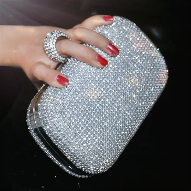 Clutch Bags Diamond Studded Evening Bag With Chain Shoulder Bag Ladies Handbags Wallets For Wedding Women