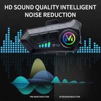 Casque de moto intelligent LDQ LDQ233 avec écouteurs sans fil IPX6, coque ABS, certifié CE