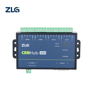 ZLG CANHub-AS4 Repetidor de CAN Industrial de 4 Canales, Aislado a 2500VDC, Gateway CAN de 6000fps - Product Image 1