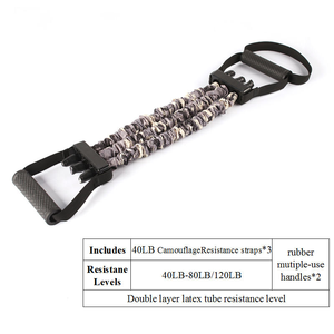 <span class=keywords><strong>Banda</strong></span> <span class=keywords><strong>de</strong></span> Resistencia para <span class=keywords><strong>Brazos</strong></span> Ebest <span class=keywords><strong>de</strong></span> Látex <span class=keywords><strong>con</strong></span> Tres Orificios Ajustables, 5-10 Libras, Alta Elasticidad, Multifuncional, Deportiva - Product Image 2