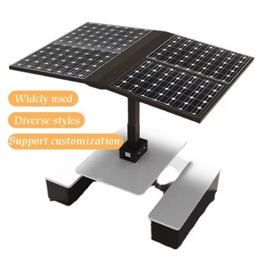 Stainless Steel Smart Seats Benches Wireless Charging USB Ports <b>Speakers</b> Outdoor Use for Parks Shopping Stainless Steel Smart Be - Product Image 1