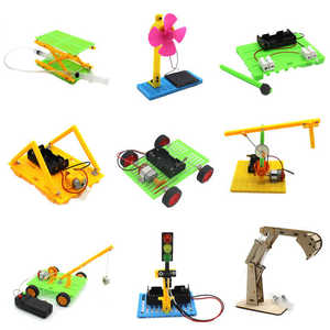 Bộ đồ chơi khoa học STEM mô hình xe 3D cắt laser, đồ chơi xe hơi điện <span class=keywords><strong>mini</strong></span> bằng gỗ, đồ chơi học tập STEM, đồ chơi giáo dục tự làm - Product Image 4