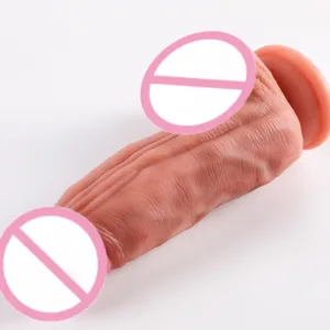 Consolador realista suave, pene grande de silicona, ventosa vaginal, tapón Anal, masaje, juguetes Sexy para adultos para mujer, Sex Shop