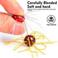 WildTrek 12 pièces/sac 1,8g Leurre souple en PVC en forme d'ormeau pour la pêche au bar, à la truite, au brochet, au barbeau, au saumon et en rivière