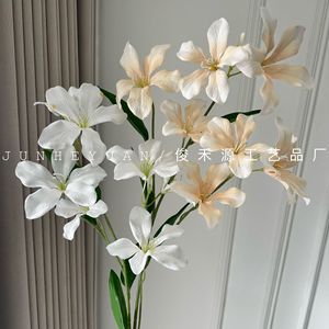 Flor artificial de Bauhinia Junheyuan, rama individual, arreglo floral de seda para decoración de escenarios de recepción - Product Image 2