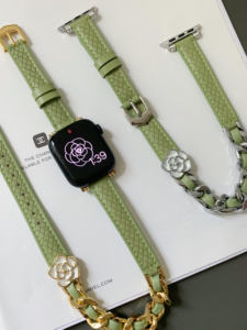 Trampa de tinta etal Hain, atch ltra 8 7 6 Camelia eather ouble y ich atch 49mm 45mm 42mm 41mm 38mm 40mm - Product Image 4