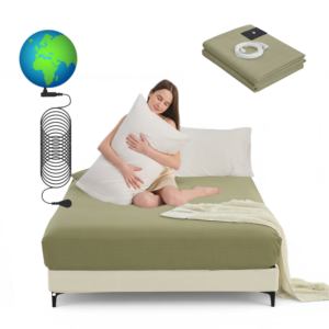 ملاءة سرير تأريض مبردة بالجملة من المصنع بمقاسات أمريكية مع 5% من ألياف الفضة لتعزيز الطاقة للتأريض - Product Image 1