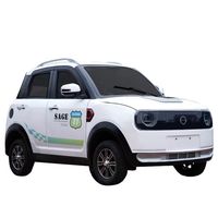 Vehículo Eléctrico Pequeño de 4 Ruedas, 4 Asientos, Mini Auto de Baja Velocidad 50km/h para Transporte en Aeropuertos y Fábricas