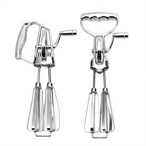 เครื่องตีไข่แบบมือหมุน ทำจากโลหะ ใช้งานสะดวกสำหรับครัว - Product Image 3