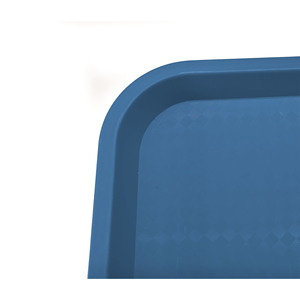 Vassoio da portata blu per servizio fast food 12x18 pollici con superficie antiscivolo - Product Image 2
