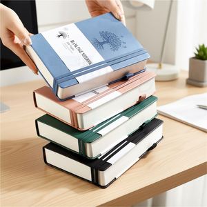 Academic A5 Logo Customized Pocket PU Leather Diary Note <b>Book</b> Custom Elastic Band Hardcover Journal Notebook <b>Planner</b> - Product Image 3