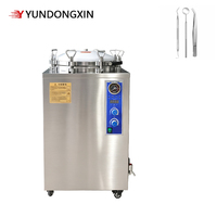 Stérilisateur à vapeur de laboratoire pour récipients d'échantillons et bouteilles de sauce, conception à ouverture par le haut, machine de désinfection pour usines de boissons, d'aliments et de cosmétiques