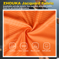Camiseta de Fútbol Personalizada de Alta Calidad, Transpirable, de Secado Rápido, con Impresión Digital Naranja, Uniforme de Fútbol OEM para Hombre