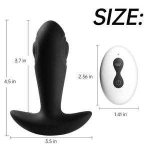 Silicone Double-Sided Tapping <b>Vibration</b> <b>Remote</b> <b>Control</b> Massager Multi-Frequency Clitoral Anal Plug 100% Waterproof Real Touch - Product Image 6