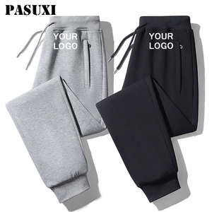 PASUXI toptan yeni varış tarzı rahat pantolon spor Jogger yığılmış pantolon düz bacak <span class=keywords><strong>Sweatpants</strong></span> artı boyutu erkek pantolon - Product Image 1