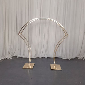Gold Arch Flower Stand Metal Wedding Decoration <b>Table</b> Centerpieces Metal Floral Arch Frame <b>Party</b> Event Wedding Decor - Product Image 2