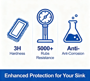Recubrimiento nano hidrofóbico y oleofóbico de acero inoxidable, fácil de limpiar, ultra alta dureza y textura metálica <span class=keywords><strong>Re</strong></span>-YINCAI - Product Image 6