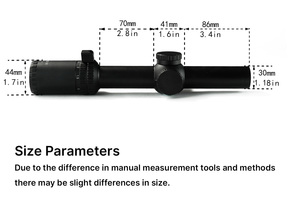Longue-vue BANGBANG ED 1-8X24 IR FFP en aluminium avec tube de 30 mm et optique en verre ED pour l'observation en extérieur - Product Image 4