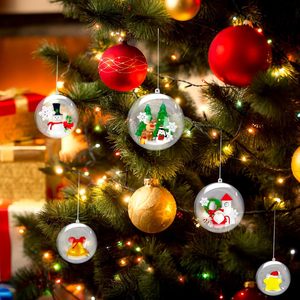 Boule de Noël Arbre Ornements Suspendus Boules de Noël Claires Boules Navidad Décorations de Noël - Product Image 4
