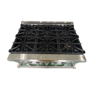 36 pouces. 5,5 Cu. Table de cuisson à gaz de 6 pieds, four à convection à gaz, réallumage automatique, rail télescopique en acier inoxydable - Product Image 4