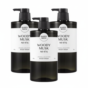 Happy Bath Collezione Originale Bagnoschiuma Profumato al Muschio Legnoso 910g Confezione da 3 Sconto Speciale per la Pulizia del Corpo - Product Image 1
