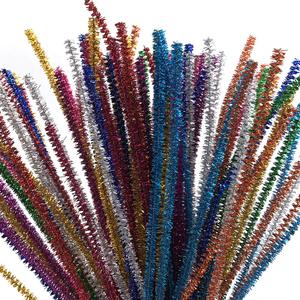 100 Piezas de Limpiapipas de Chenilla con Purpurina de Colores Personalizados, Varillas de PET con Alambre de Hierro, de Alta Calidad, para Manualidades DIY - Product Image 2
