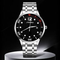 Set Jam Tangan Pria Populer S8132G, Set Jam Tangan Pria dengan Tali Baja Anti Karat, Hadiah dengan Manset, Hadiah Ulang Tahun