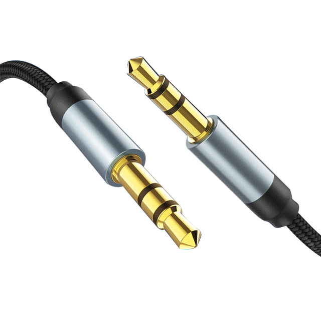 3.5mm Jack Aux Audio Connector Cable Headphone Speaker 3.5mm Male to Male Connection Car Cable Compatible with Mobile Phones