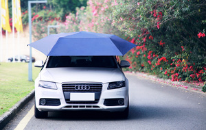 Parasol de Coche Semiautomático de 4.2M para Techo de Coche SUV, Sombrilla Plegable Portátil Manual para Coche, Accesorios para Coche - Product Image 2