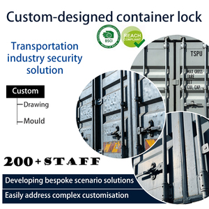 Candado <span class=keywords><strong>de</strong></span> Acero Resistente <span class=keywords><strong>para</strong></span> Contenedores, Camiones, Remolques y Furgonetas, Galvanizado, ISO - Product Image 1