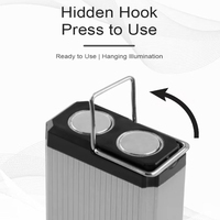 Lampe de travail LED portable d'urgence pour le camping en plein air, lampe de poche télescopique en aluminium étanche avec aimant pour les chasseurs