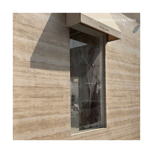 Panneau mural en pierre flexible Panneau mural en pierre souple Feuille de placage pour carrelage Extérieur et intérieur Ligne de peinture murale décorative <span class=keywords><strong>Travertin</strong></span> - Product Image 6