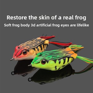 Señuelo de rana clásico <span class=keywords><strong>Raite</strong></span> grande de 7 cm y 16 g de PVC, señuelo artificial de crankbait para lubina negra, cebo blando, venta al por mayor directa de fábrica - Product Image 3