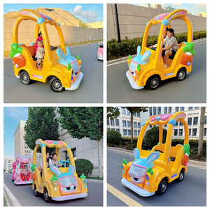 Voiture électrique pour enfants en fibre de verre, lapin spatial, avec pare-soleil, grande puissance, lumineuse, voiture d'amusement pour parents et enfants, animaux - Product Image 2