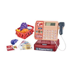 <span class=keywords><strong>Caja</strong></span> <span class=keywords><strong>Registradora</strong></span> de Supermercado en Oferta con Accesorios Completos para Niños, Juego de Simulación de Compras Divertidas - Product Image 5