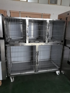 Equipo Veterinario OSCAT EC-3, Jaula para Perros de 5 Puertas, Material de Acero Inoxidable 304, Antiácido y Antioxidante - Product Image 5