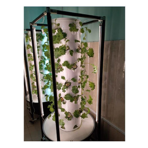 Cómo cultivar plantas hidropónicas, torre de jardín Vertical de forma redonda, hidropónica - Product Image 1