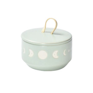 Soleil et lune motif céramique inventaire centre pendule décalcomanie boîte à bijoux boîte de maquillage ensemble <span class=keywords><strong>en</strong></span> céramique - Product Image 5