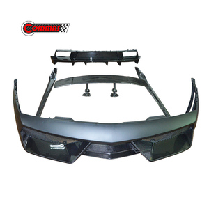 Kit carrosserie style DC en fibre de carbone pour Lamborghini Gallardo LP550 LP560 LP570 : pare-chocs avant, jupes latérales, aileron arrière, pièces de voiture - Product Image 4