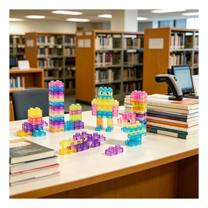 Cubos de Juego Seguros para Bebés, Transparentes, Suaves, Kit de Viaje, Apilables, para el Desarrollo de la Concentración y la Resolución de Problemas - Product Image 6