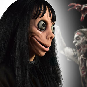 Masques de déguisement Effrayant <span class=keywords><strong>Momo</strong></span> Effrayant Halloween Réutilisable Horreur Cosplay <span class=keywords><strong>Masque</strong></span> en latex avec impression Habiller pour les fêtes d'adultes - Product Image 2