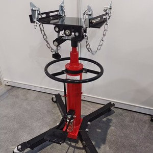 Cric hydraulique de levage pour boîte de vitesses de voiture, double ressort, capacité 1600 lb, 360° °   Roulettes pivotantes avec freins - Product Image 3