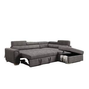 Modern design modular <b>sofa</b> <b>bed</b>, featuring genuine leather upholstery, wooden <b>frame</b>, massage function, and expandable feature for - Product Image 3