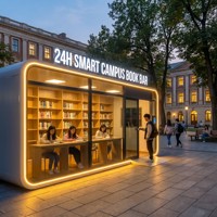HAUMR Library Holds Locker RemoteLocker: Estructuras Modulares Personalizables de Lujo y Modernas para Cabinas, Barra de Libros Inteligente para Campus