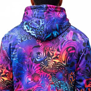 Sweat à capuche réversible pour homme, style streetwear, imprimé, design unique, impression réversible pour homme - Product Image 4