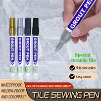 Stylo de réparation imperméable pour carreaux de céramique - Marqueur à encre permanente Cd avec 8 couleurs