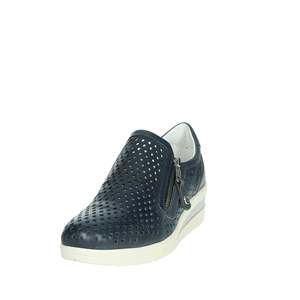 Chaussures à enfiler en cuir perforé bleu pour femme Cinzia Soft, taille 37 - Product Image 5