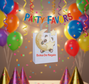 Sacchetti regalo in carta con stampa a 4 colori per bomboniere di compleanno per bambini - Product Image 2